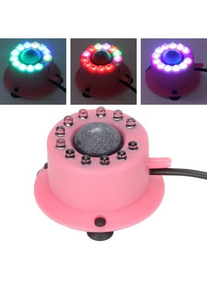 VAYINATO - Aquarium Mini Colourfull Bubble Lamp (Pink) With Airstone And Undernwater Multi Colour Led Light For Fiah Tank Decoration (With Free 2 Meter Airtube) By Petzlifeworld - Image 1