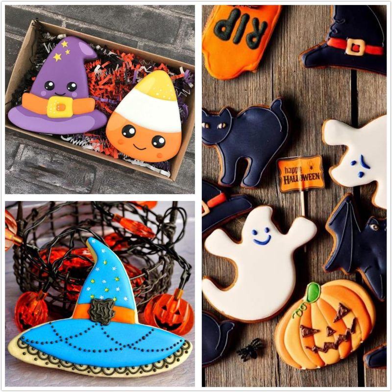 Halloween Cookie Cutters 4PCS Large Stainless Steel Molds - Durable Grade 430 Double-Laminated Construction, 2.5cm Height 0.3mm Thickness, With Decorating Instructions for Halloween Baking, Halloween - Image 5