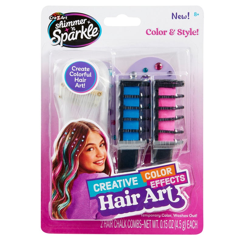 Cra-Z-Art Shimmer ’n Sparkle Creative Color Effects Hair Art Kit - Image 1