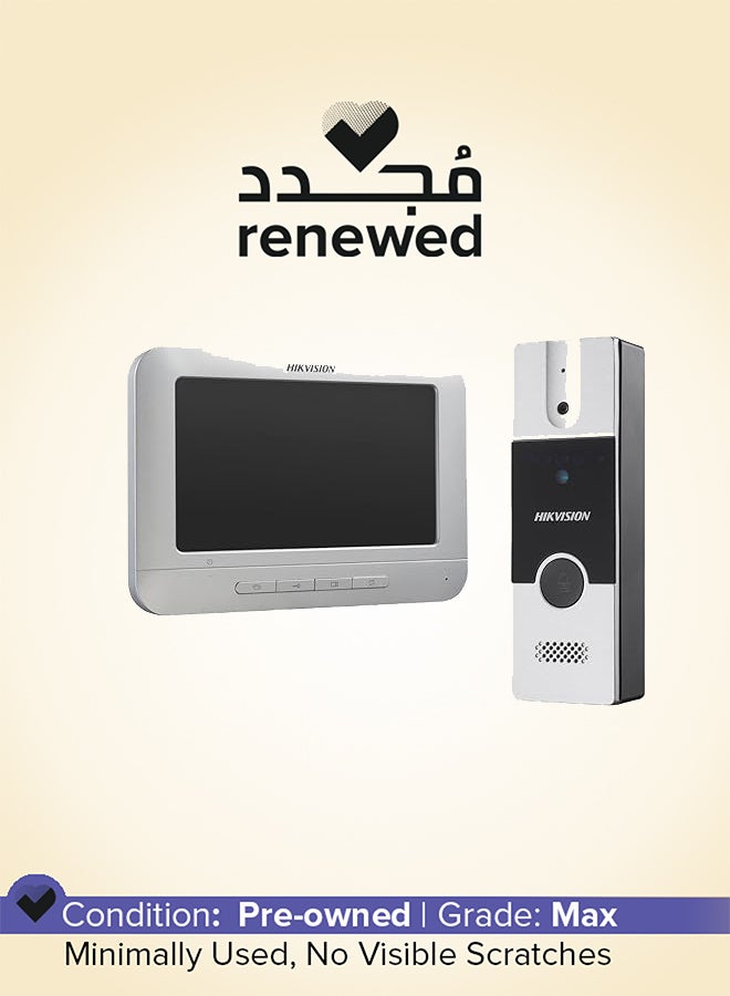 HIKVISION مجدد - DS-KIS204T مجموعة هاتف فيديو أنالوج للفلل مع RJ45 من يوزويل - Image 1