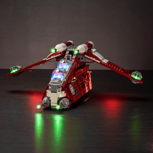 Hilighting Upgraded Led Light Kit for Lego The Clone Wars Coruscant Guard Gunship Building Set Compatible with Lego 75354 Model Not Included - Image 5