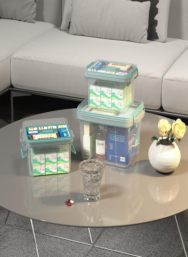 Covetree 2-Pack Clear Plastic Medicine Storage Organizer & First Aid Box – Multi-Layer Medicine Storage Box, Durable Medicine Organizer, Clear Medicine Storage Box for Home, Office & Travel - Image 4