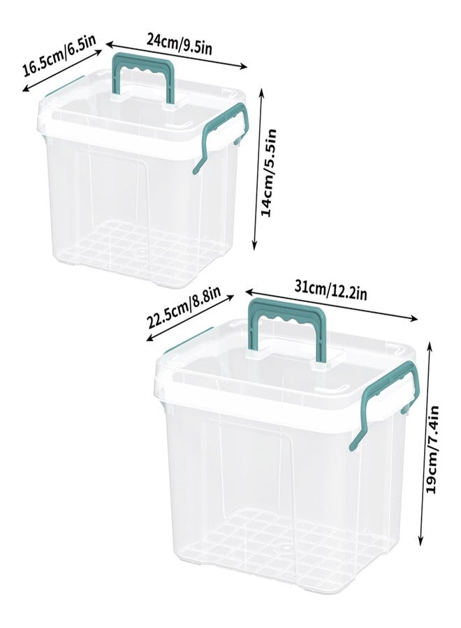 Covetree 2-Pack Clear Plastic Medicine Storage Organizer & First Aid Box – Multi-Layer Medicine Storage Box, Durable Medicine Organizer, Clear Medicine Storage Box for Home, Office & Travel - Image 2
