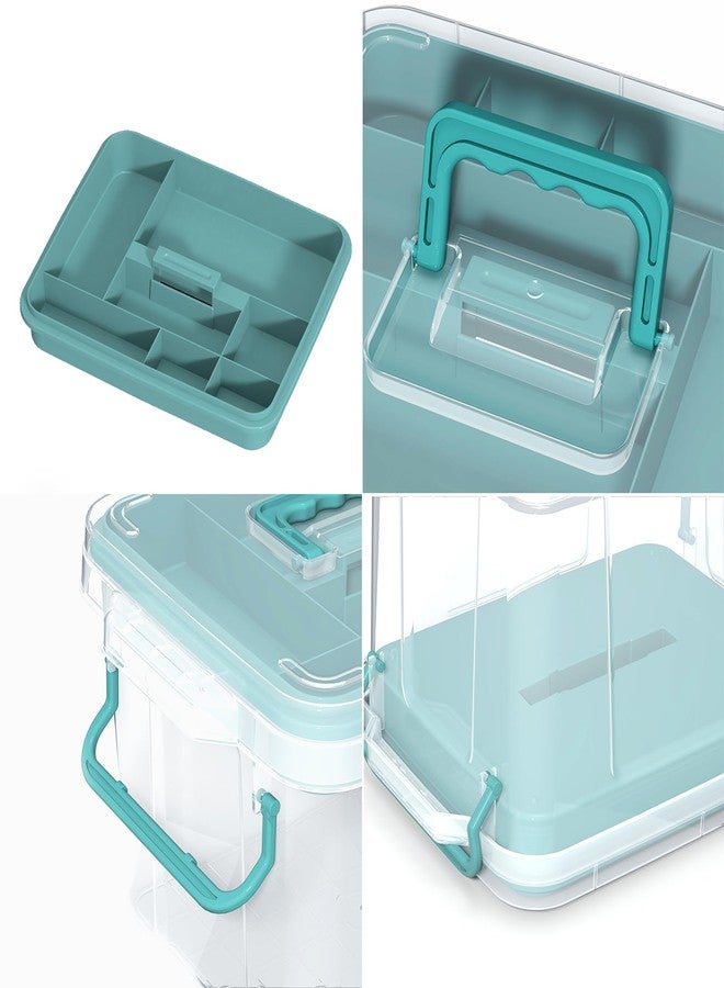 Covetree 2-Pack Clear Plastic Medicine Storage Organizer & First Aid Box – Multi-Layer Medicine Storage Box, Durable Medicine Organizer, Clear Medicine Storage Box for Home, Office & Travel - Image 3