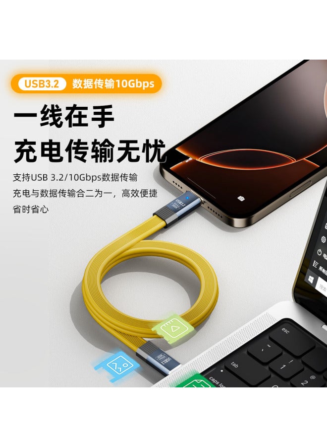 Mobile Phone Data Cable Usb3.2 Soft Flat Cable 10gb Type-c Tablet/laptop Fast Charging Data Cable - Image 4