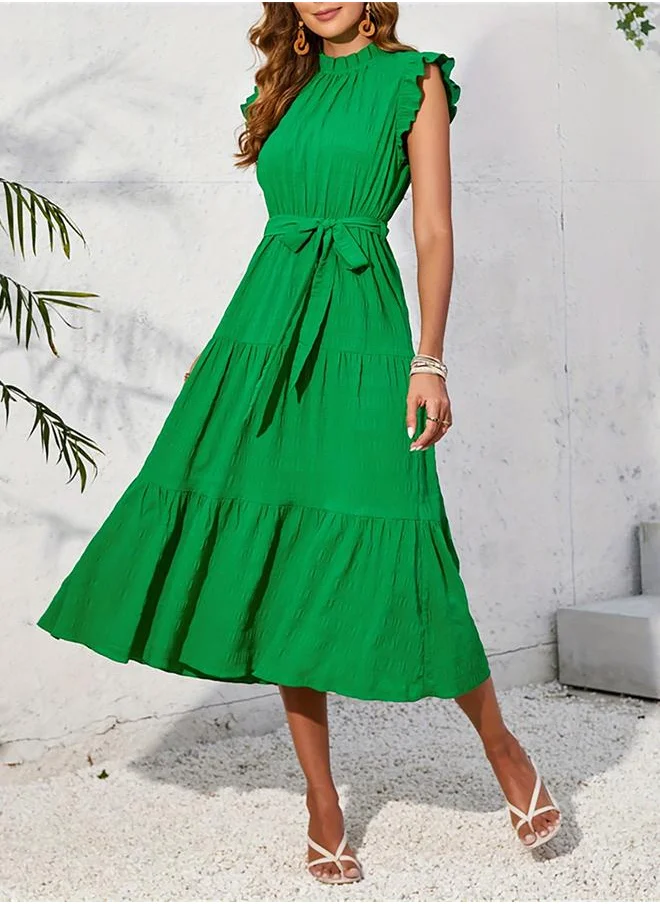 Take Two Tiered Green Dress