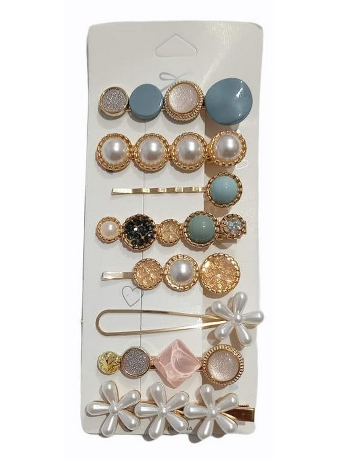 تشاندركاش مشابك شعر معدنية من CHANDERKASH مكونة من 8 قطع ودبابيس شعر على شكل هندسي ومشابك شعر كورية مجوفة - Image 3