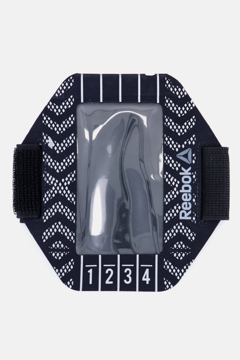 Reebok سوار ذراع MP3 للرجال بشعار العلامة التجارية، أسود - Image 2