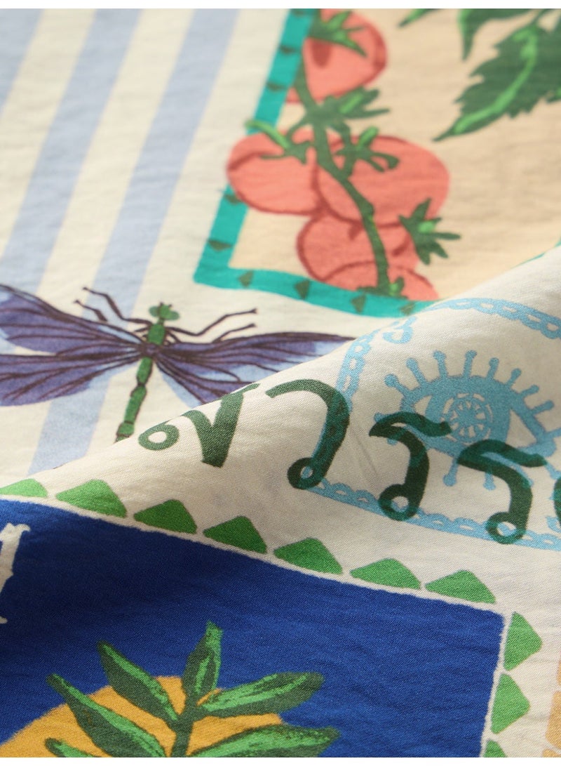 The Souled Store Tropical Print: Vacation Mode Men and Boys Short Sleeves Cuban Collar Printed Viscose Regular Fit Casual Shirt - Image 5