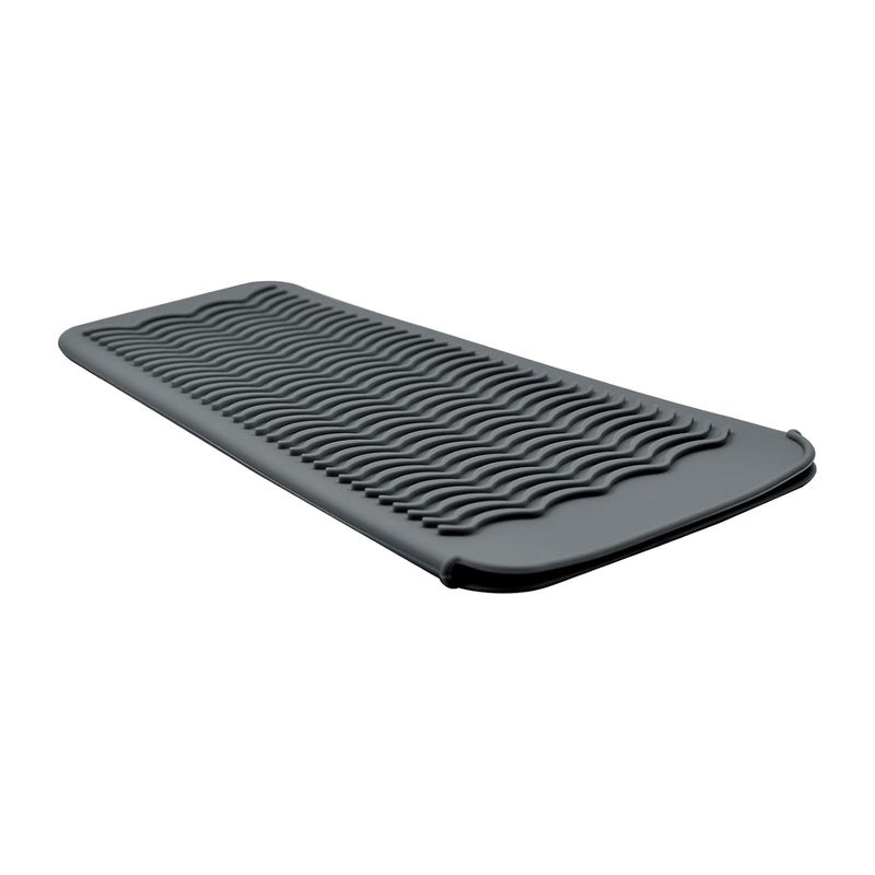 EIOKIT Silicone Heat Resistant Mat for Hair Iron 11 x 5 inch Grey 1 Pack