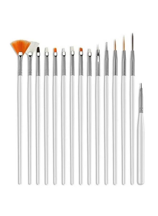 ORiTi Nail Art Gel Design Pen Painting Polish Brush Dotting Drawing Tools Set - Image 1