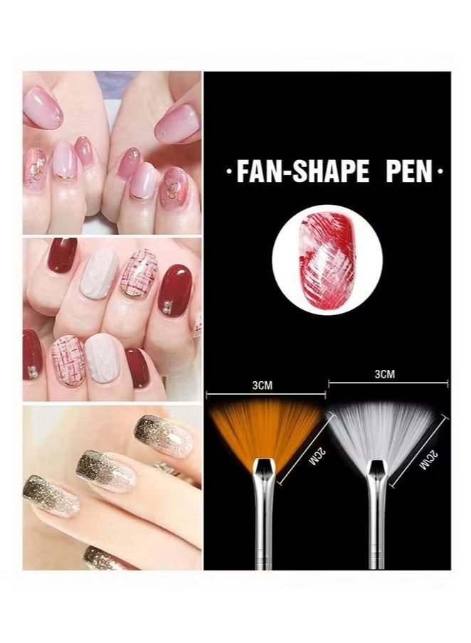 ORiTi Nail Art Gel Design Pen Painting Polish Brush Dotting Drawing Tools Set - Image 4