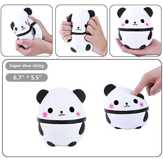 AOLIGE Jumbo Panda Squishy Fidget Toys Kawaii Slow Rising Squishies Kids Toys Easter Gifts Stress Relief Toy - Image 2