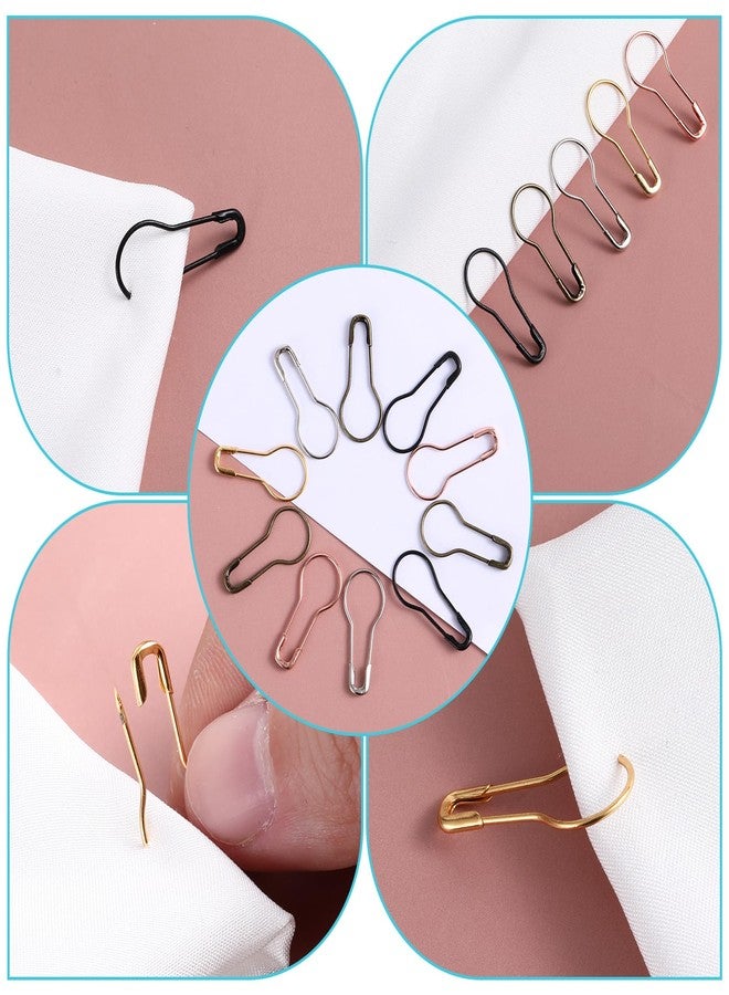 Styquenzer 500 Pcs Metal Pins Safety Bulb Pins Crochet Stitch Markers Crochet Accessories and Supplies with Storage Box for Sewing Knitting Making and DIY Project - Image 5