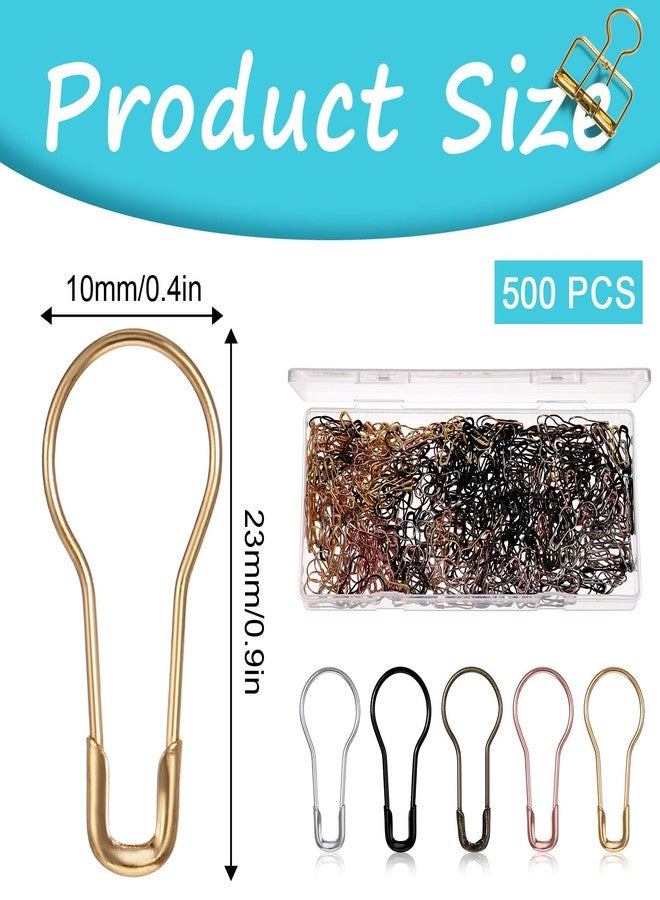 Styquenzer 500 Pcs Metal Pins Safety Bulb Pins Crochet Stitch Markers Crochet Accessories and Supplies with Storage Box for Sewing Knitting Making and DIY Project - Image 2