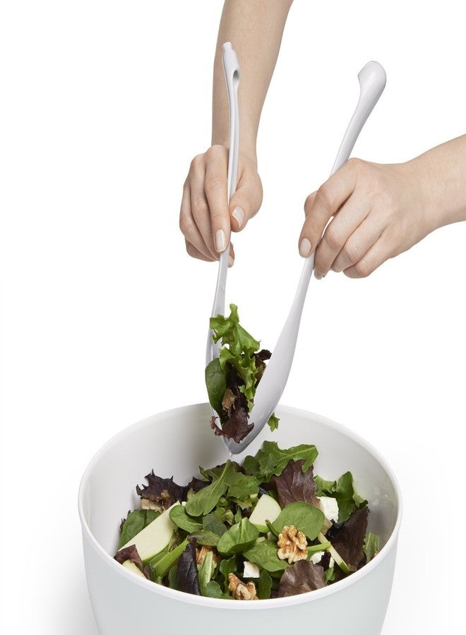 ShopAIS Plastic 2-in-1 Salad Server (Multicolour) - Image 1