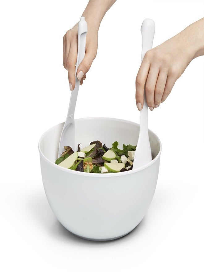 ShopAIS Plastic 2-in-1 Salad Server (Multicolour) - Image 2