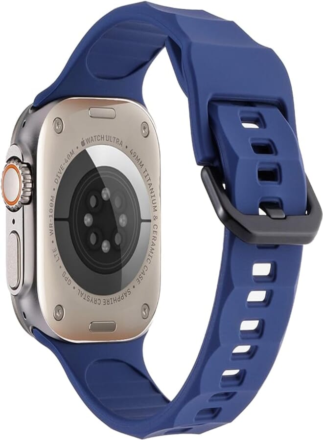 Next Store Compatible with iWatch Band 42mm 44mm 45mm 49mm Women Men, Silicone Wave Sport Wristbands Compatible with iWatch Series Ultra, Ultra, Series 2, Series 1/2/3/4/5/6/7/8/9 SE