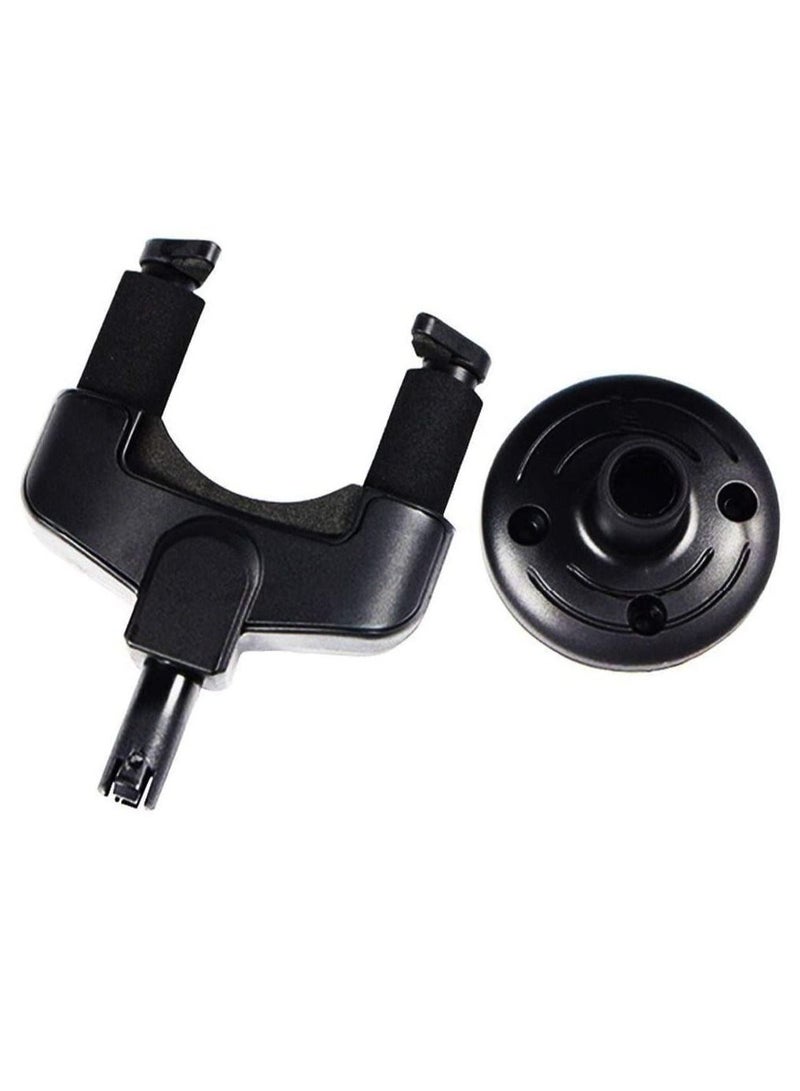 Mike Music 3 Pack Guitar Wall Mount Auto Lock Hanger Guitar Stand Holder Guitar Wall Hook For Displaying Guitar Bass Mandolin Banjo (hanger auto lock 3pack, Black)  - Image 3