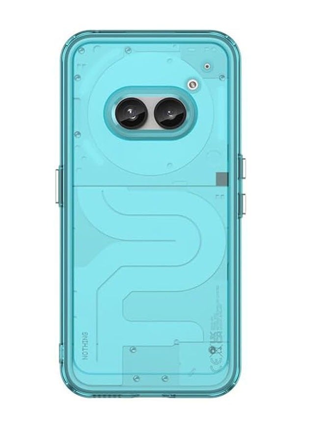 متوافق مع هاتف Nothing Phone 2A غطاء شفاف من السيليكون اللين بألوان الحلوى لحماية الهاتف من الصدمات، يتميز بتصميم خلفي ناعم. - Image 1