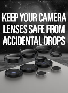 PanzerGlass PanzerGlass Hoops Samsung Galaxy S25 Ultra Ceramic Camera Lens Protector, Scratch & Shock Resistant, Easy Installation, Ultra-Thin Tempered Glass, Galaxy S24/S25 Ultra Case Friendly, Black  - Image 5