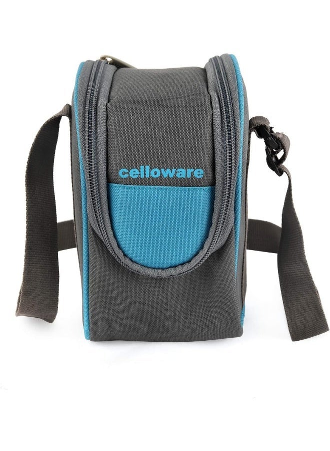 Cello Steelox Stainless Steel Lunch Box – 3 Containers, Blue | Leak-Proof & Airtight Tiffin | Durable, Stylish & Easy-to-Carry for Office, School & Travel - Image 5