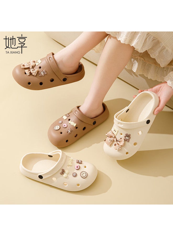 Sheen Women's Eva Beach Sandals Lightweight Outdoor Slippers Ty008 White Size 38/39
