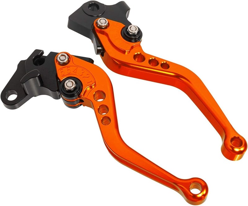 DEMULAX CNC Adjustable Short Motorcycle Brake Clutch Levers Set - Image 1