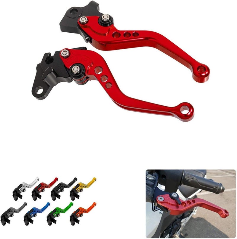 DEMULAX CNC Adjustable Short Motorcycle Brake Clutch Levers Set - Image 3