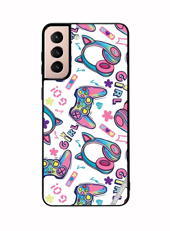 VR CREATIVE Protective Case Cover For Samsung Galaxy S21 5G Gaming For Girls Design Multicolour - Image 1