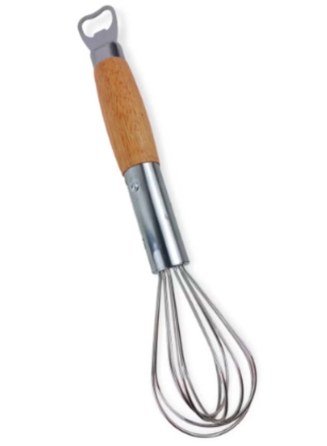 stainless steel egg whisk with bottle opener handle - Image 4