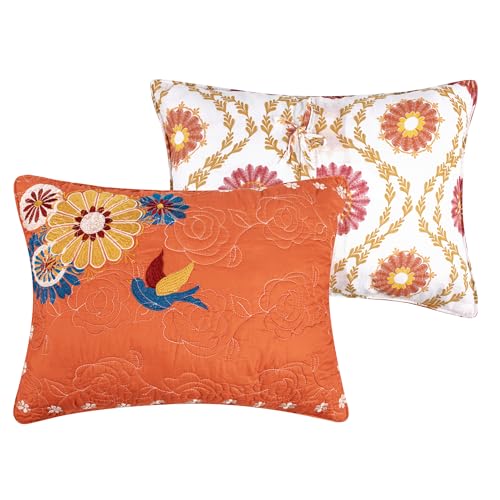 Greenland Home Fashions Greenland Home Barefoot Bungalow Topanga Quilted Bedspread Set 3Piece Jumbo King Multi - Image 3