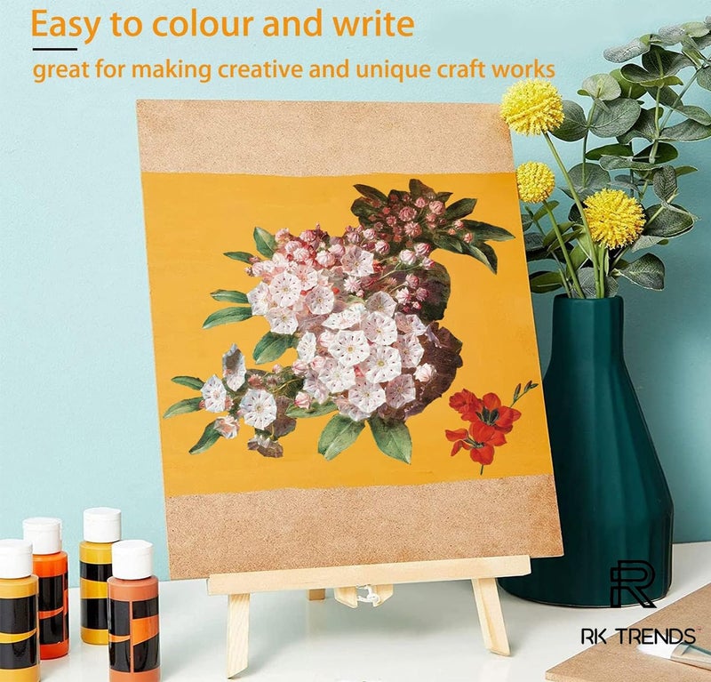RK Trends 3.4 mm Thick 9 Inch X 12 Inch MDF Boards for DIY Art & Crafts, Wood MDF Sheets for Craft Work, Painting, Resin Art, Fluid Art, Decoupage, Mandala Art, Pyrography. (10) - Image 5