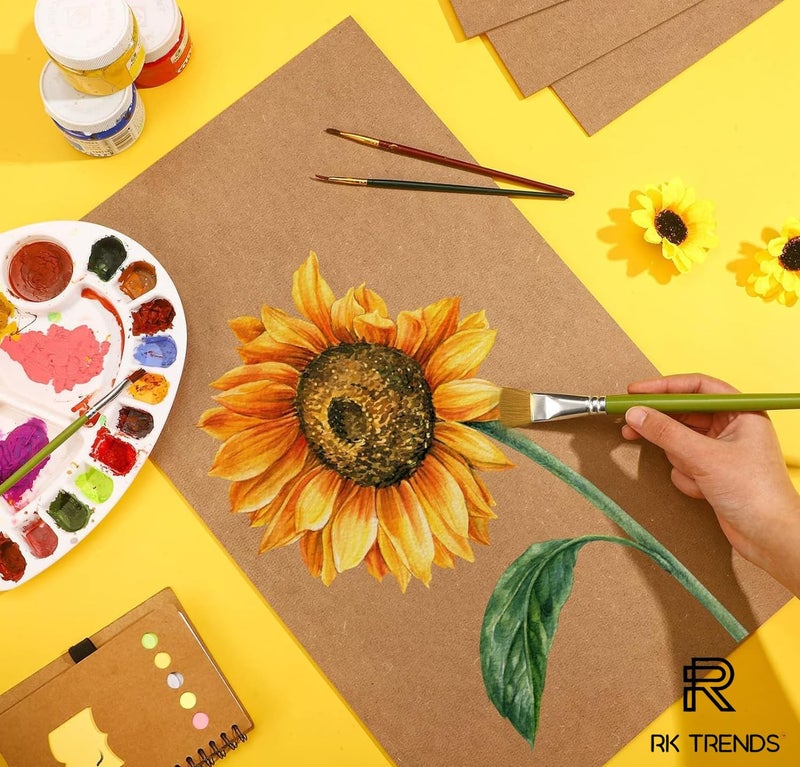 RK Trends 3.4 mm Thick 9 Inch X 12 Inch MDF Boards for DIY Art & Crafts, Wood MDF Sheets for Craft Work, Painting, Resin Art, Fluid Art, Decoupage, Mandala Art, Pyrography. (10) - Image 4