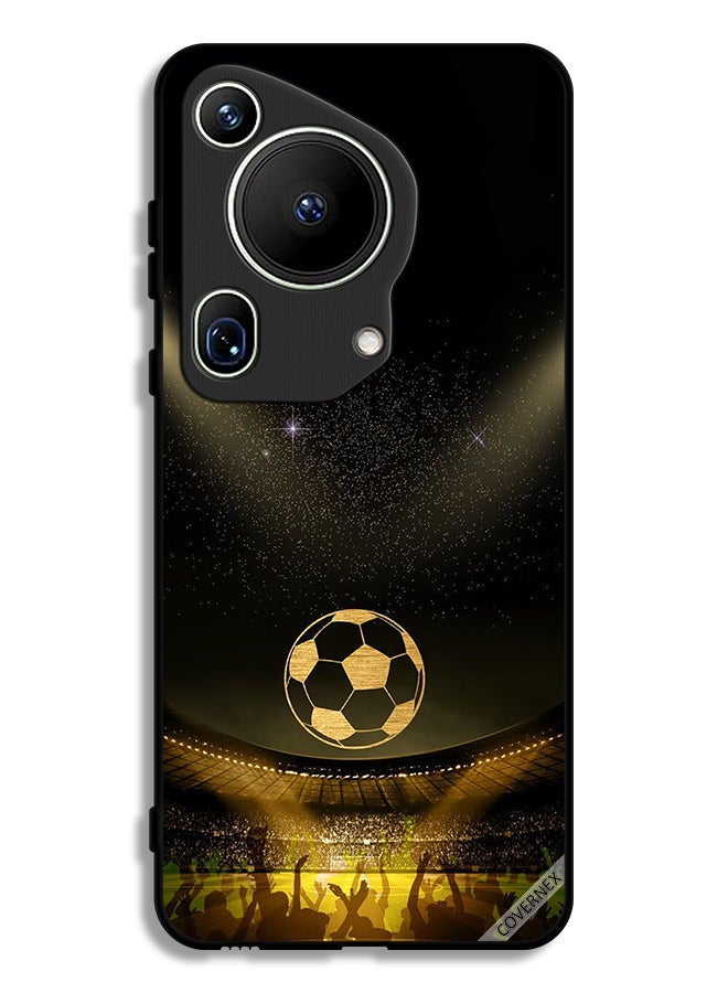 Covernex Huawei Pura 70 Ultra Protective Case Cover Black Retro Football Movie Background - Image 1