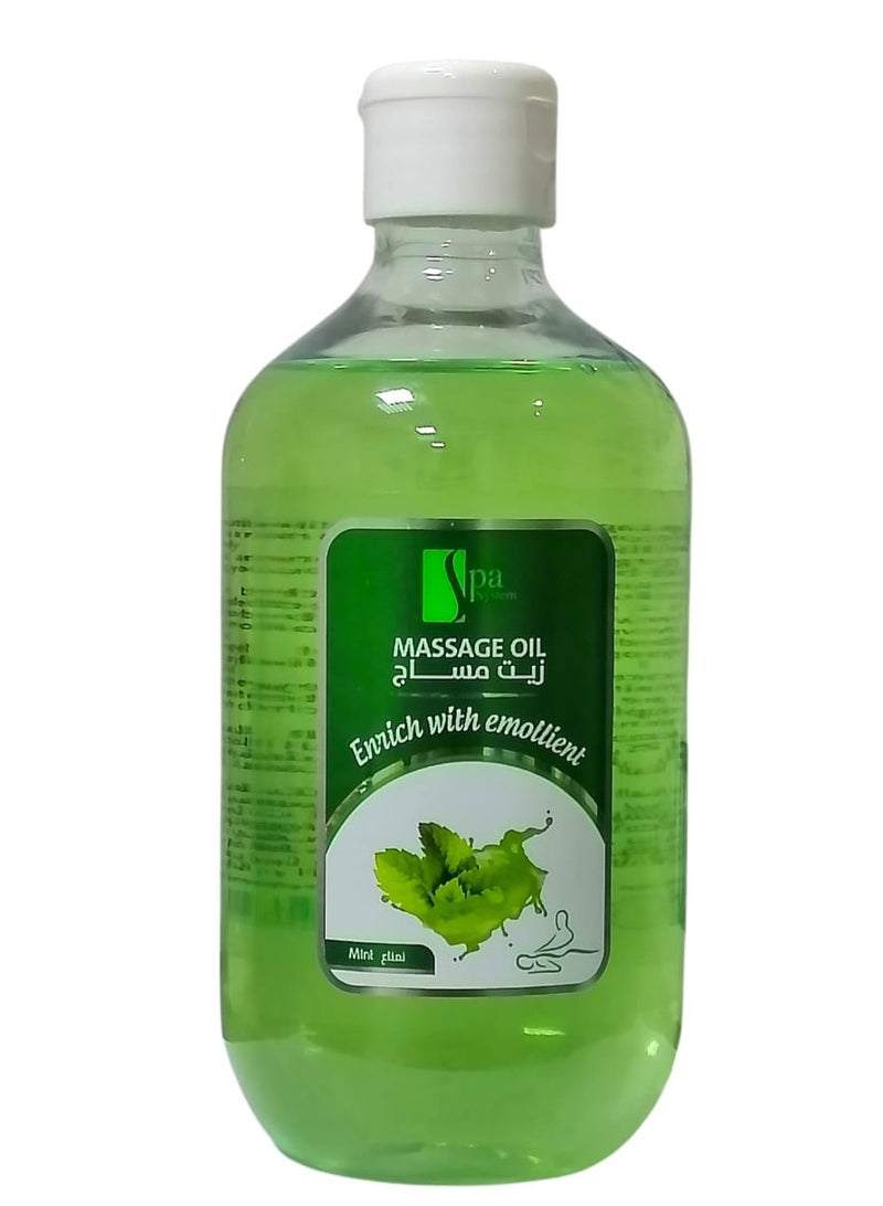 Spa System Mint Massage Oil 500 ml
