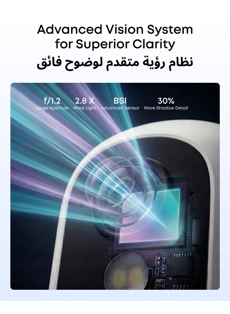 إيوفي يوفي سيكيوريتي كاميرا لاسلكية خارجية C35 من يوفي كام 4 قطع مع هوم بيس ميني، كاميرا امان منزلية، حامل مغناطيسي، رؤية ليلية ملونة، تخزين بدون اشتراك على الجهاز، IP67، التعرف على الوجه - Image 5