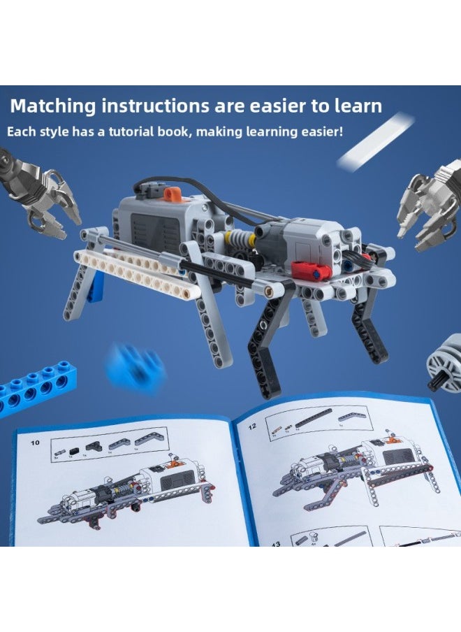 Generic - Programming Robot 9686 Suit Compatible With Lego Grade One And Two Examination Building Blocks Science Education Kindergarten STEM Textbook-Color:[remote Control Version] 9686 Equipment 569 Particles To Send 9 Batteries - Image 1