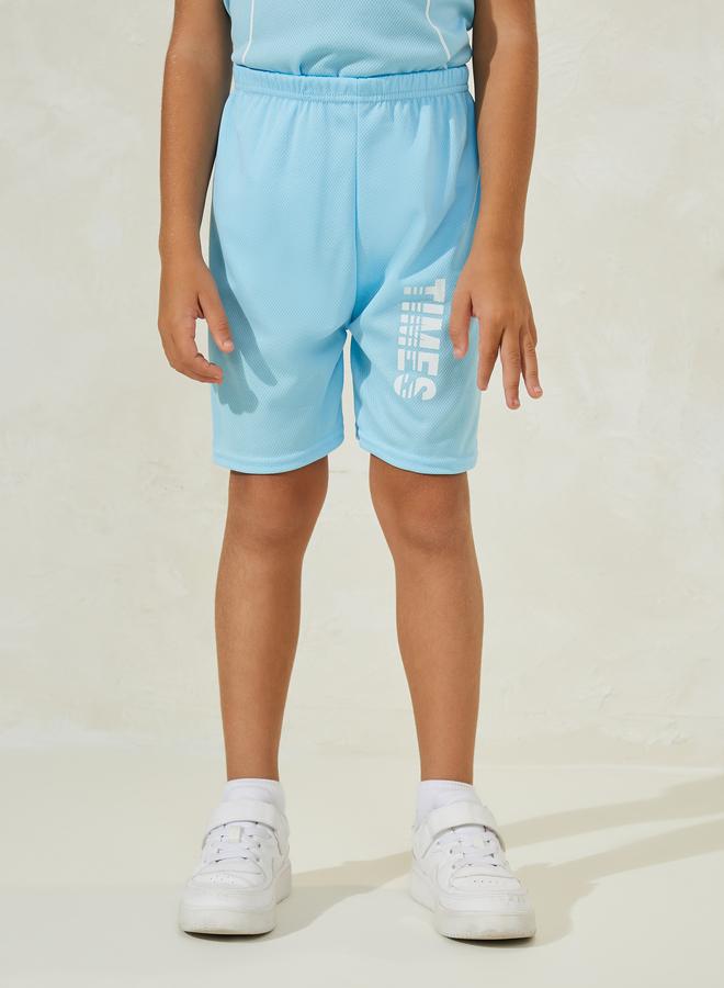 Styli Graphic Print T-Shirt & Shorts Sportswear Set  - Image 5
