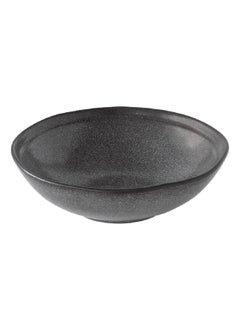 Easy Life Essential Round Shaped Easy Cleaning Ceramic Soup Plate Dark Grey 18 cm R2101ESDG 