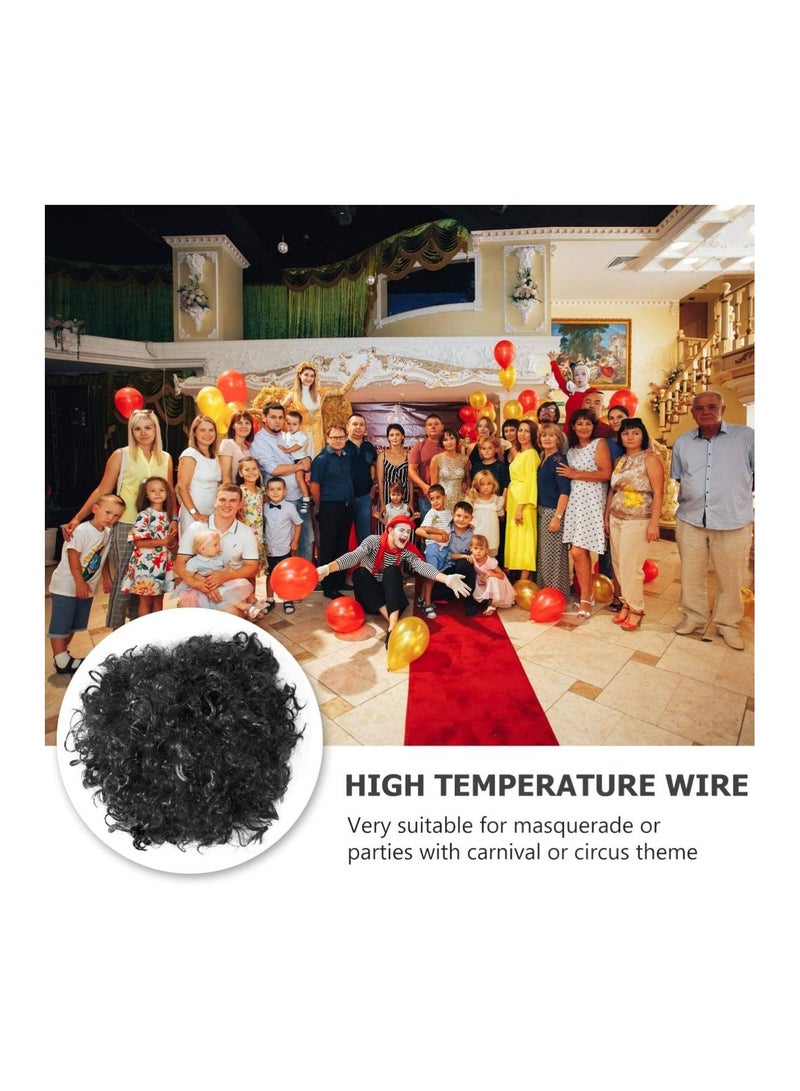 Estelle Black Afro Curly Clown Wig Halloween Circus Carnival Party Costume Cosplay Party Hair Wigs for Adult and Kids - Image 2