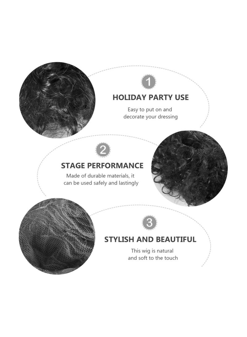 Estelle Black Afro Curly Clown Wig Halloween Circus Carnival Party Costume Cosplay Party Hair Wigs for Adult and Kids - Image 5