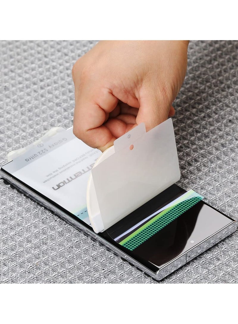 Ibywind Samsung Galaxy S22 Ultra 5G Screen Protector 6.8 Inch With Camera Lens Protector And Back Carbon Fiber Film Bubble Free Smart Film Tech 99 Percent Hd Clear Pack Of 2 - Image 3