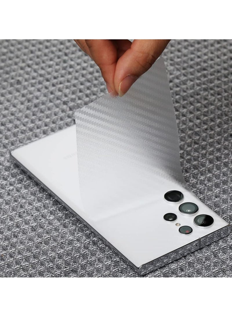 Ibywind Samsung Galaxy S22 Ultra 5G Screen Protector 6.8 Inch With Camera Lens Protector And Back Carbon Fiber Film Bubble Free Smart Film Tech 99 Percent Hd Clear Pack Of 2 - Image 4