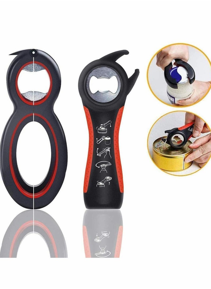 Y&D Premium All-in-one Jar and Bottle Opener,6-in-1 5-in-1 Multi Kitchen Kits for Elderly, Women, Children, Seniors, Hand Weakness, Arthritis  - Image 1