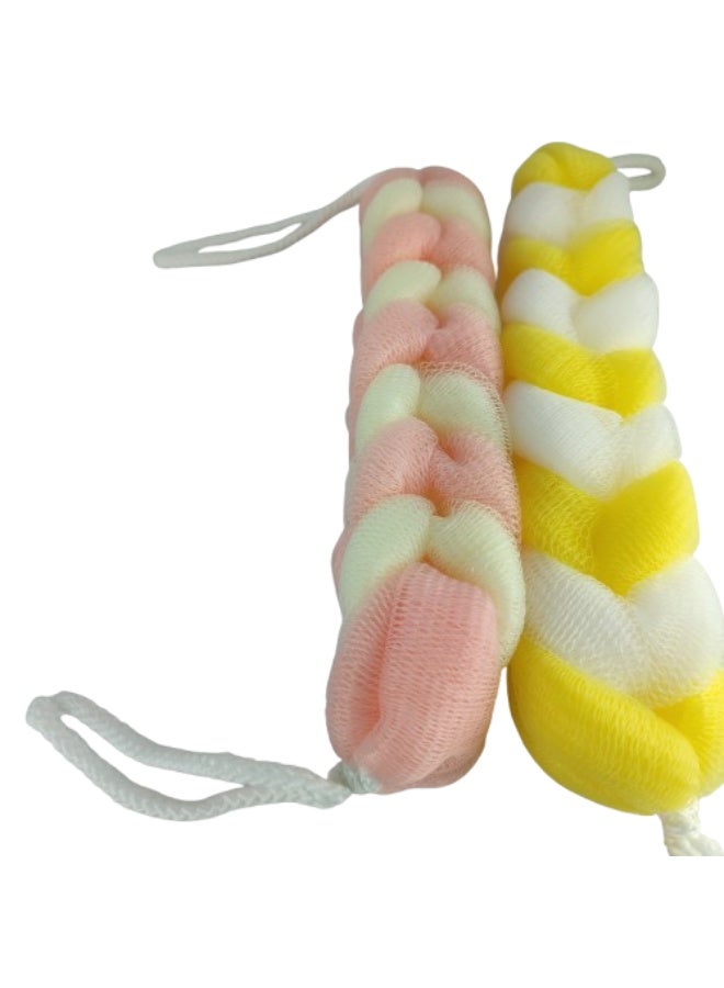 Long bath sponge with handles - for easy back and body cleaning - Image 1