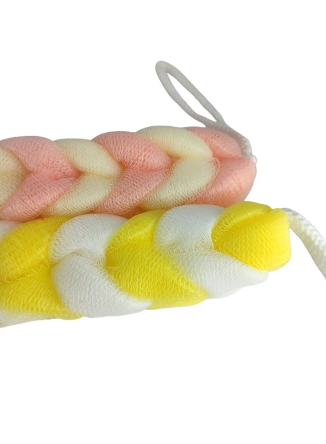 Long bath sponge with handles - for easy back and body cleaning - Image 2