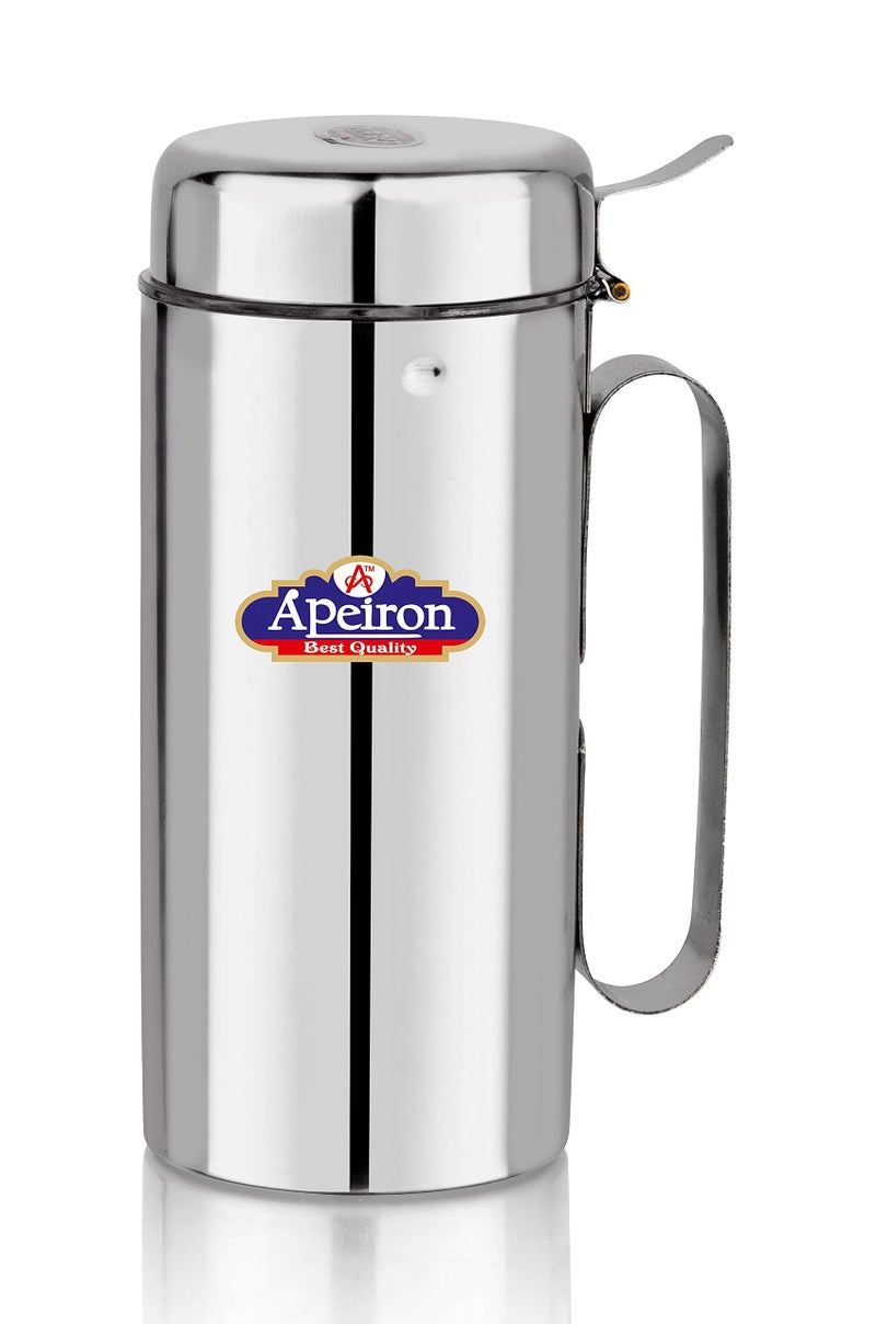APEIRON Stainless Steel Oil Dispensers with Handle for Kitchen (Silver) (3) - Image 2