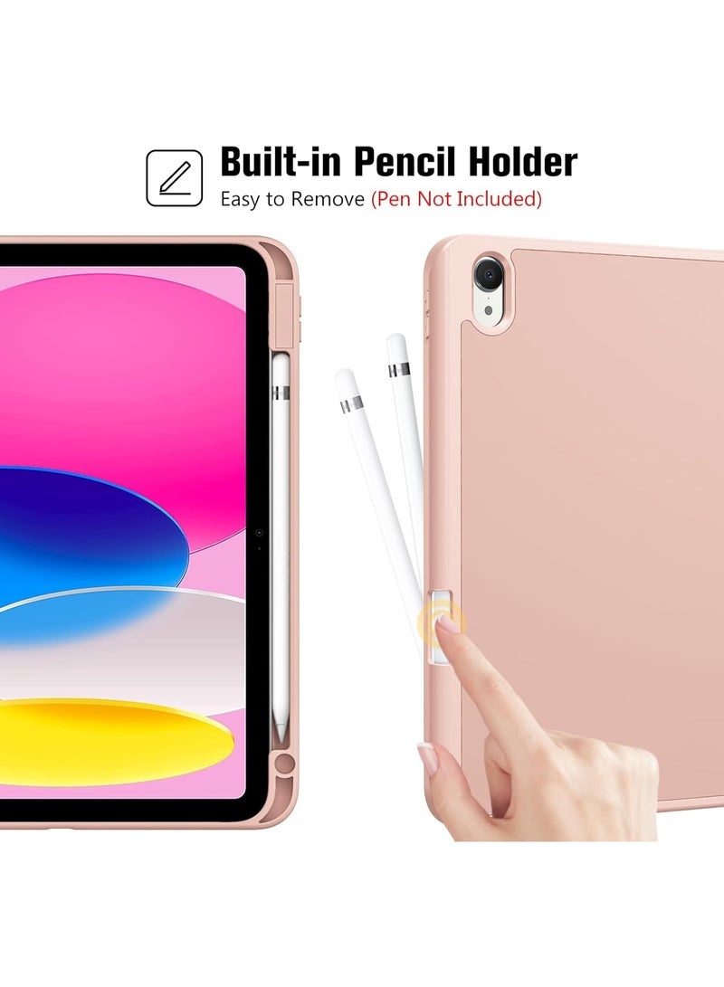 T I G O Case for iPad (A16) 11th Generation 11 Inch 2025/ iPad 10th Generation 10.9 Inch 2022 Case with Pencil Holder, Hybrid Cover with Soft TPU Back, Supports Touch ID, Auto Wake/Sleep - Image 3