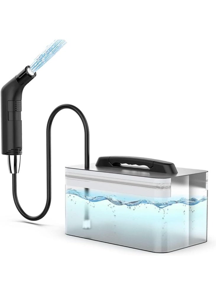FLYROAD Electric Rechargeable Handheld Personal Travel Bidet Sprayer for Toilet,Bathroom and Outdoor Hiking Strong - Soft Pressure Options Refreshing Clean with 2.3Liters Water Storage (Black 2.3Liters) - Image 1